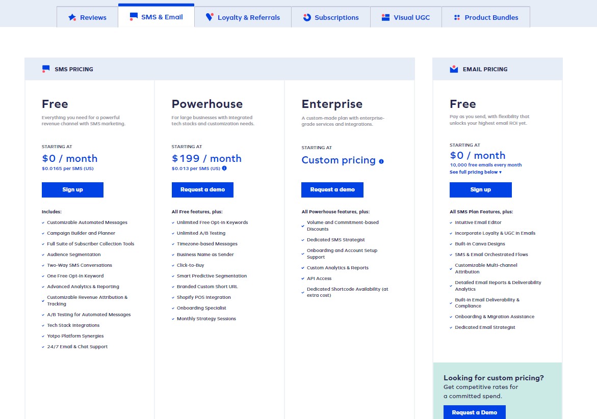 Email Pricing 